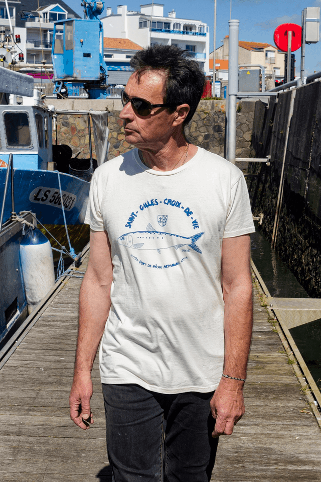 T-shirt sérigraphié Sardine UNISEXE 
