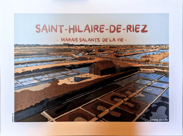 Print Saint Hilaire de Riez 30x40cm
