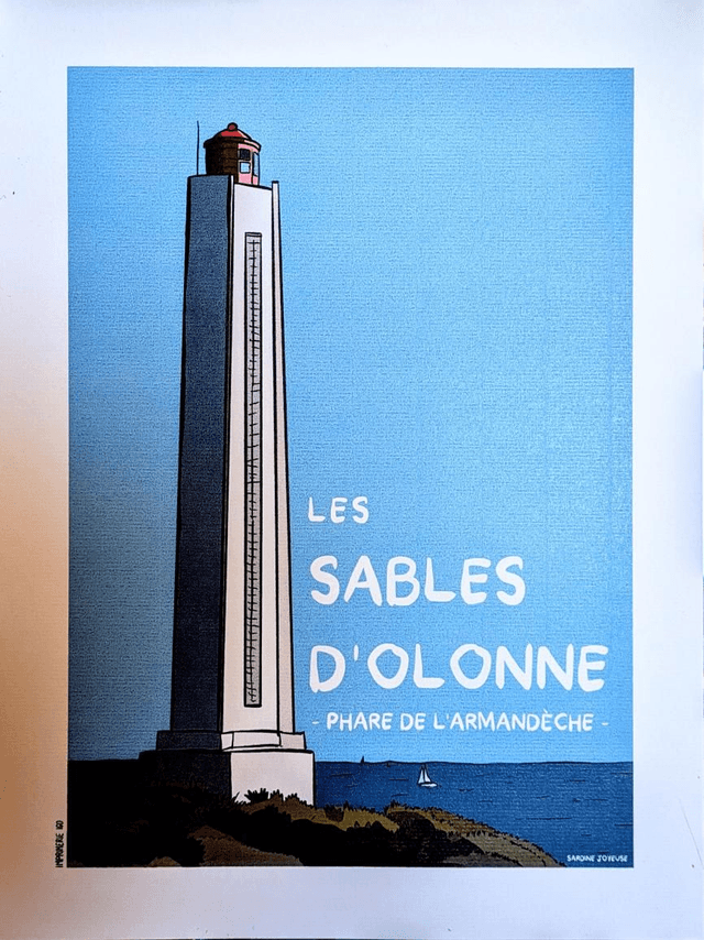 Print Les Sables d&#039;Olonne 30x40cm 